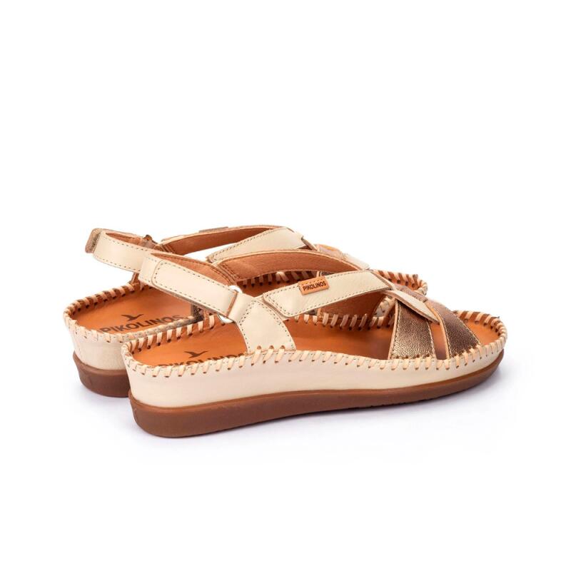 Platte Sandalen Dames Pikolinos W8k-1839 Beige 2/3