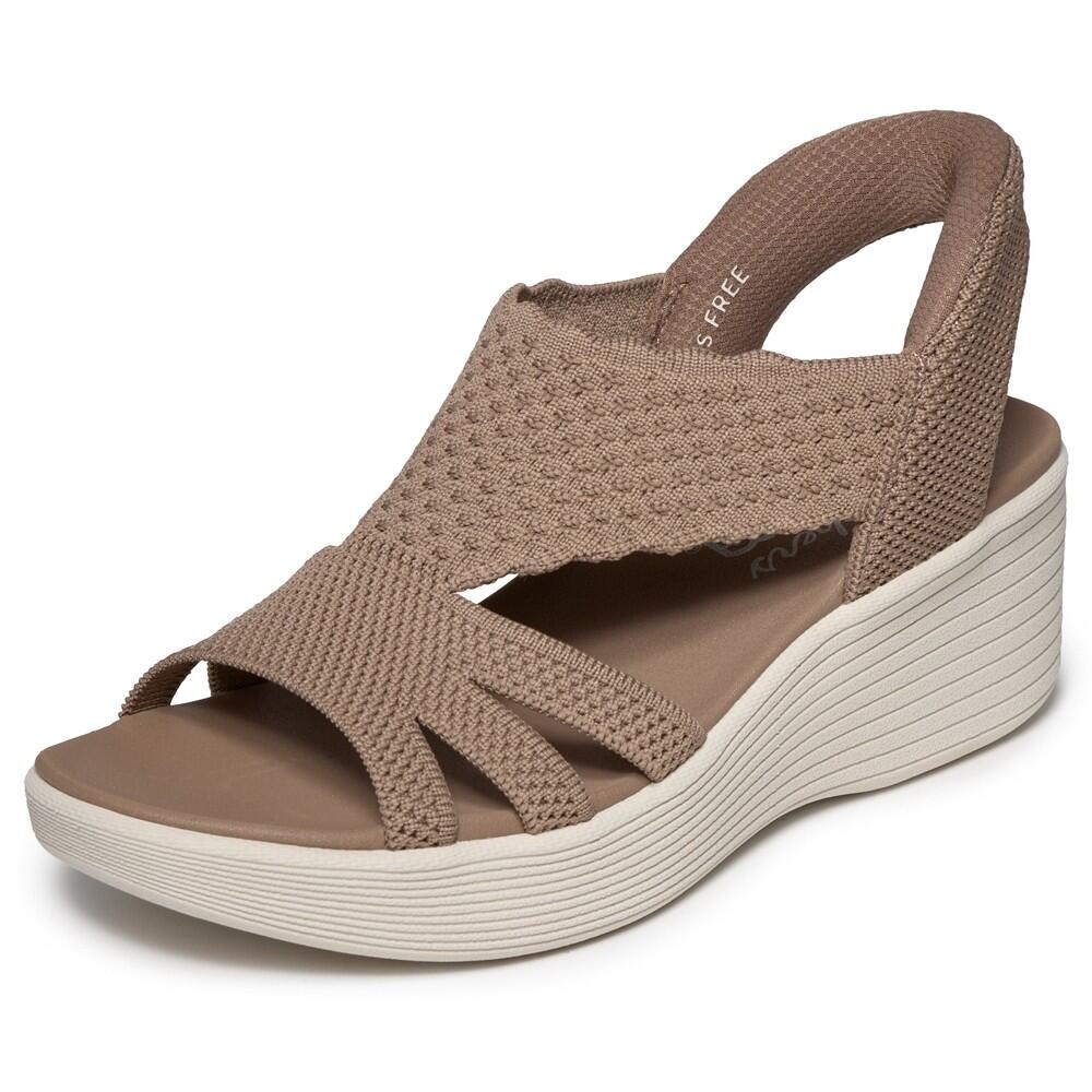 Comda SANDALE FEMME Skechers Slip-ins pour  llel Lite Summer MARRON 3/7