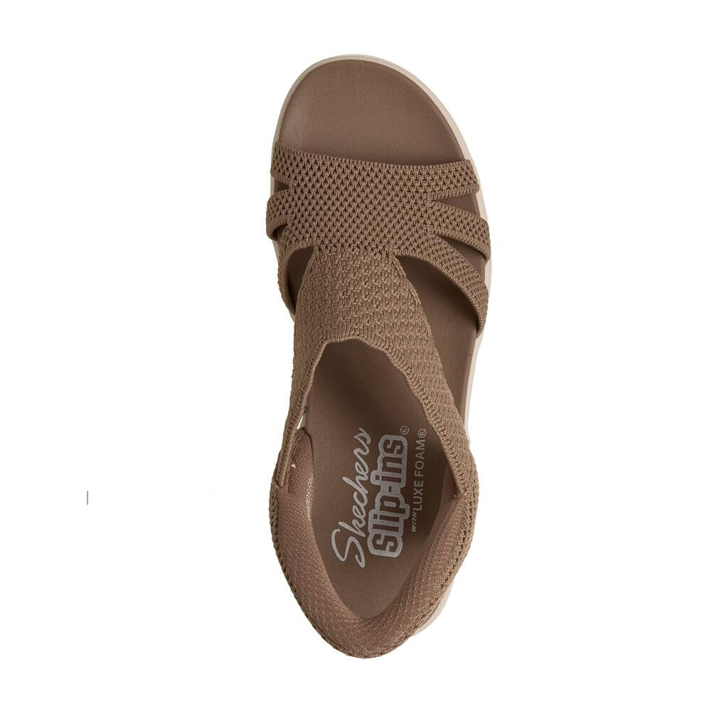 Comda SANDALE FEMME Skechers Slip-ins pour  llel Lite Summer MARRON 5/7