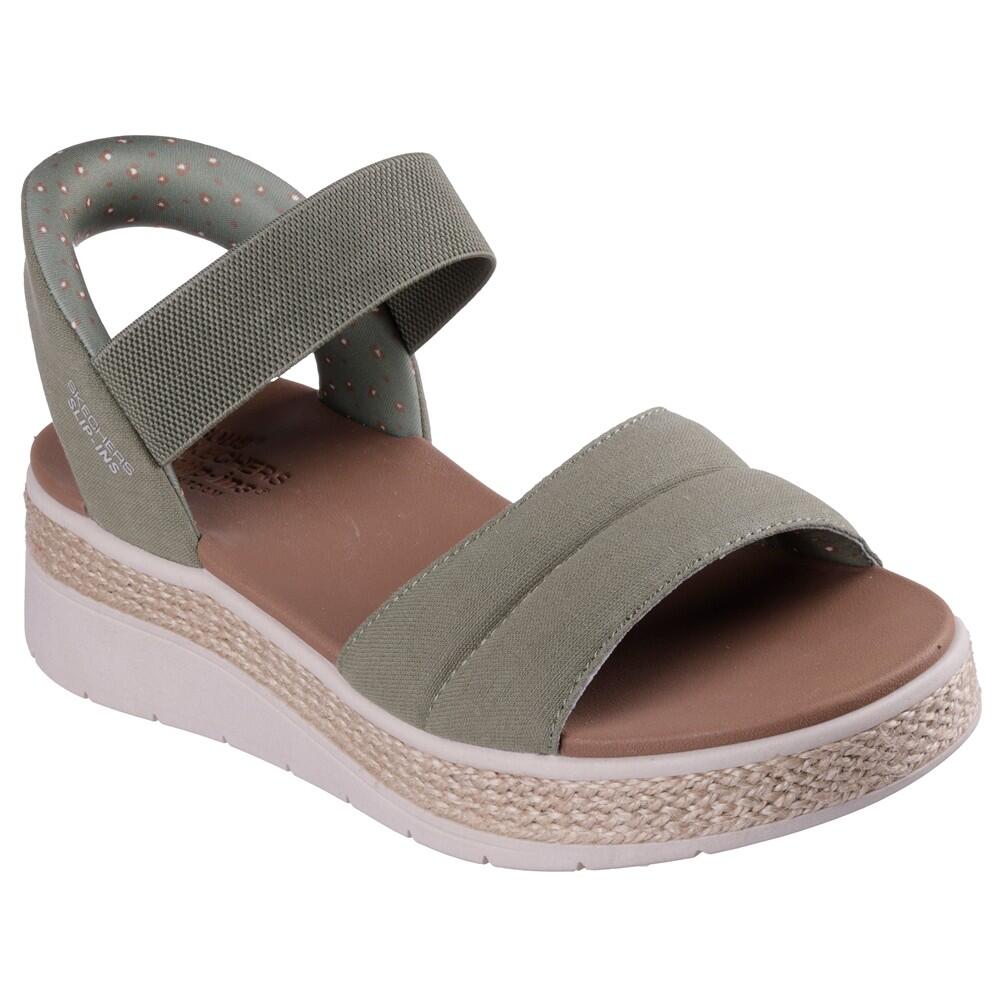 SANDALE FEMME Skechers Calza Facil Slip-ins Bobs Sun Ray  KAKI 2/5