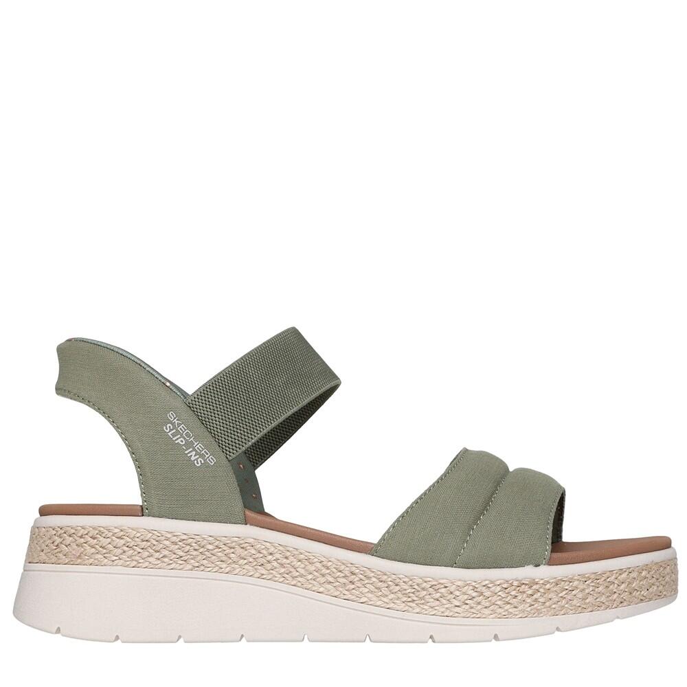 SANDALE FEMME Skechers Calza Facil Slip-ins Bobs Sun Ray  KAKI 1/5