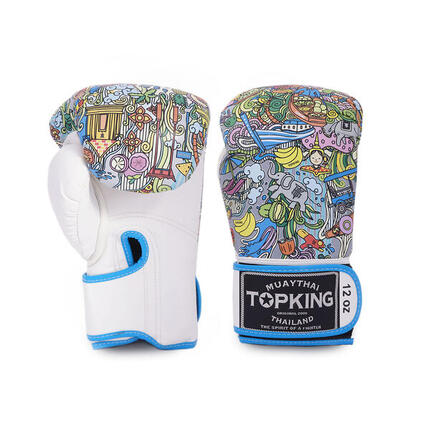 Gants de Boxe Topking THAI CULTURE Blancs