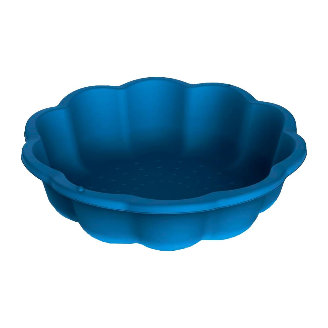 Kunststoff-Sandkasten Blume 76 cm - blau 6/6