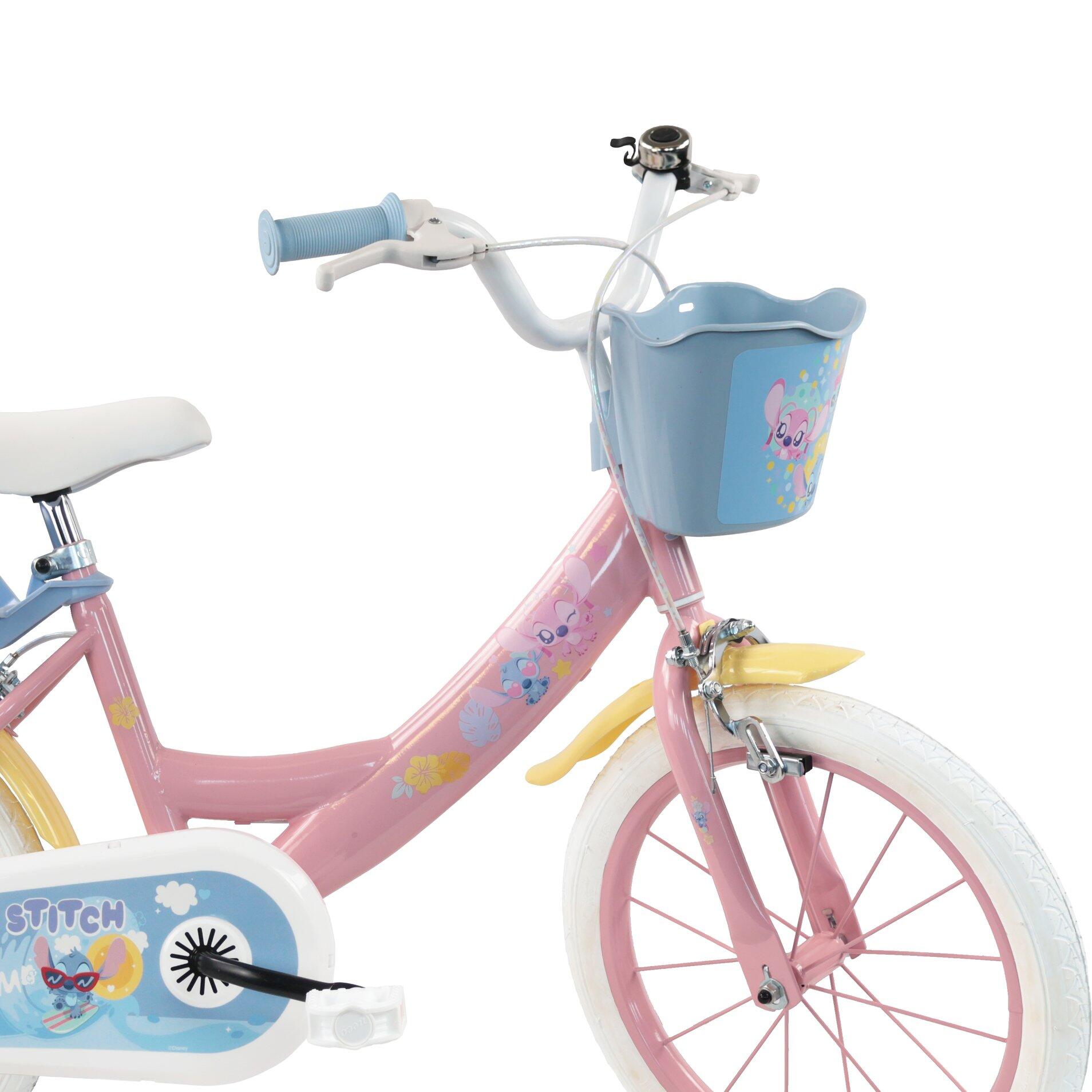 Vélo Enfant 14 Pouces 4-5 Ans Disney Stitch 2/4