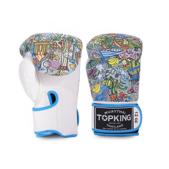 Gants de Boxe Topking THAI CULTURE Blancs