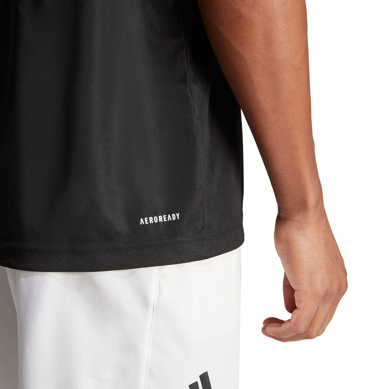 T-shirt homme ADIDAS manches longues, coupe standard, noir 6/6