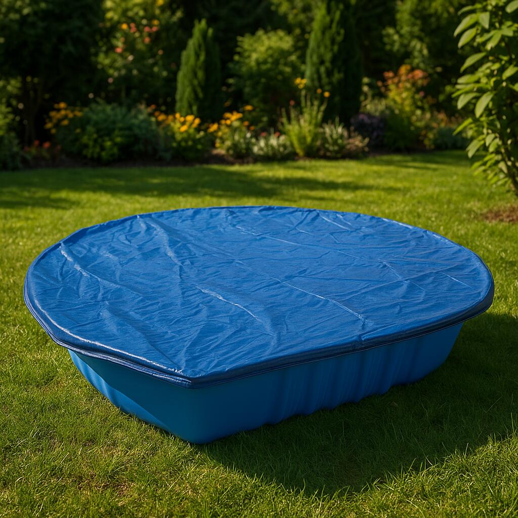 Bac à sable en plastique avec bâche - bleu 1 pc. 6/7