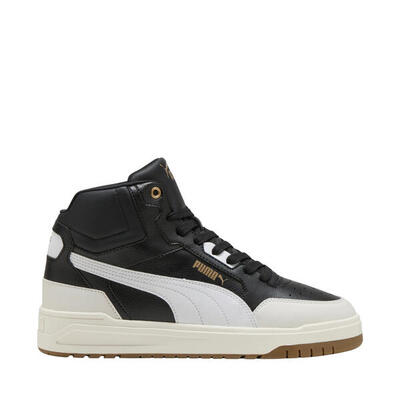 Puma shuffle downtown mid heren - synthetisch leer, zwart