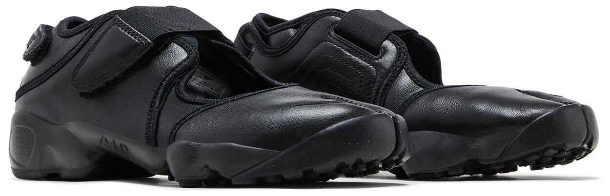 Nike Air Rift Leather Triple Black Donna 5/5