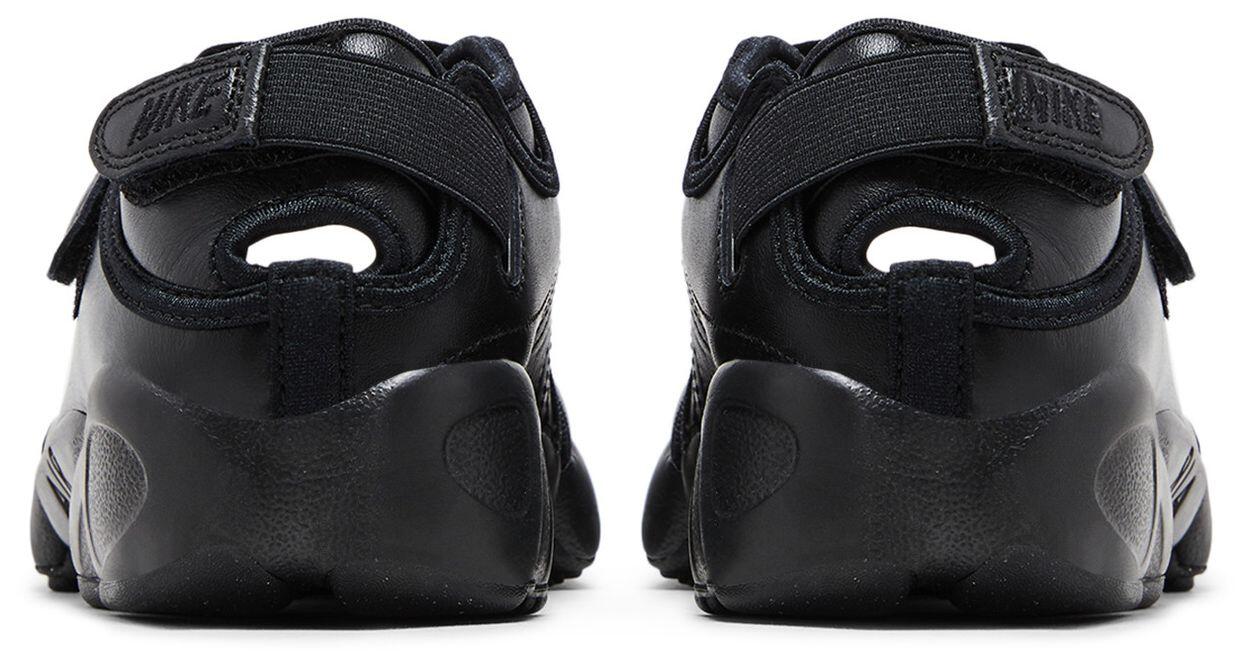 Nike Air Rift Leather Triple Black Donna 4/5