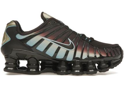 Nike Shox TL Velvet Brown Desert Khaki Denim Turquoise Femme