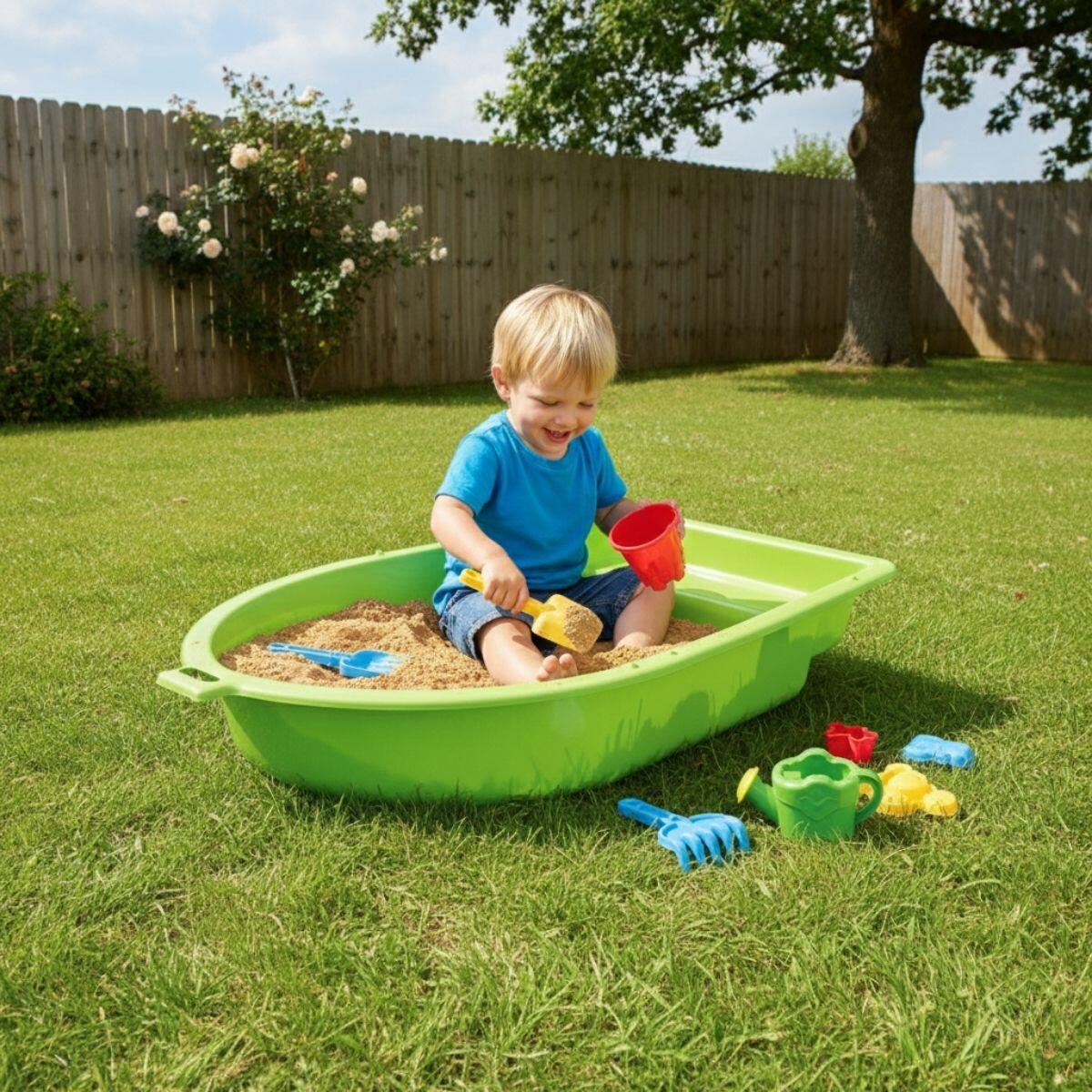 Piaskownica Plastikowa Boat - Jasnozielony 2/7