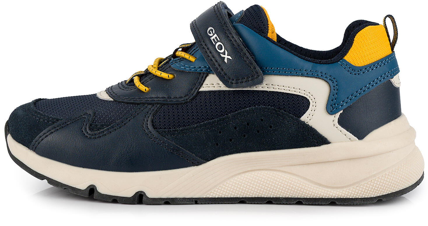 Buty dziecięce sportowe sneakersy dla chłopca ekoskóra na rzep GEOX ROONER 2/7