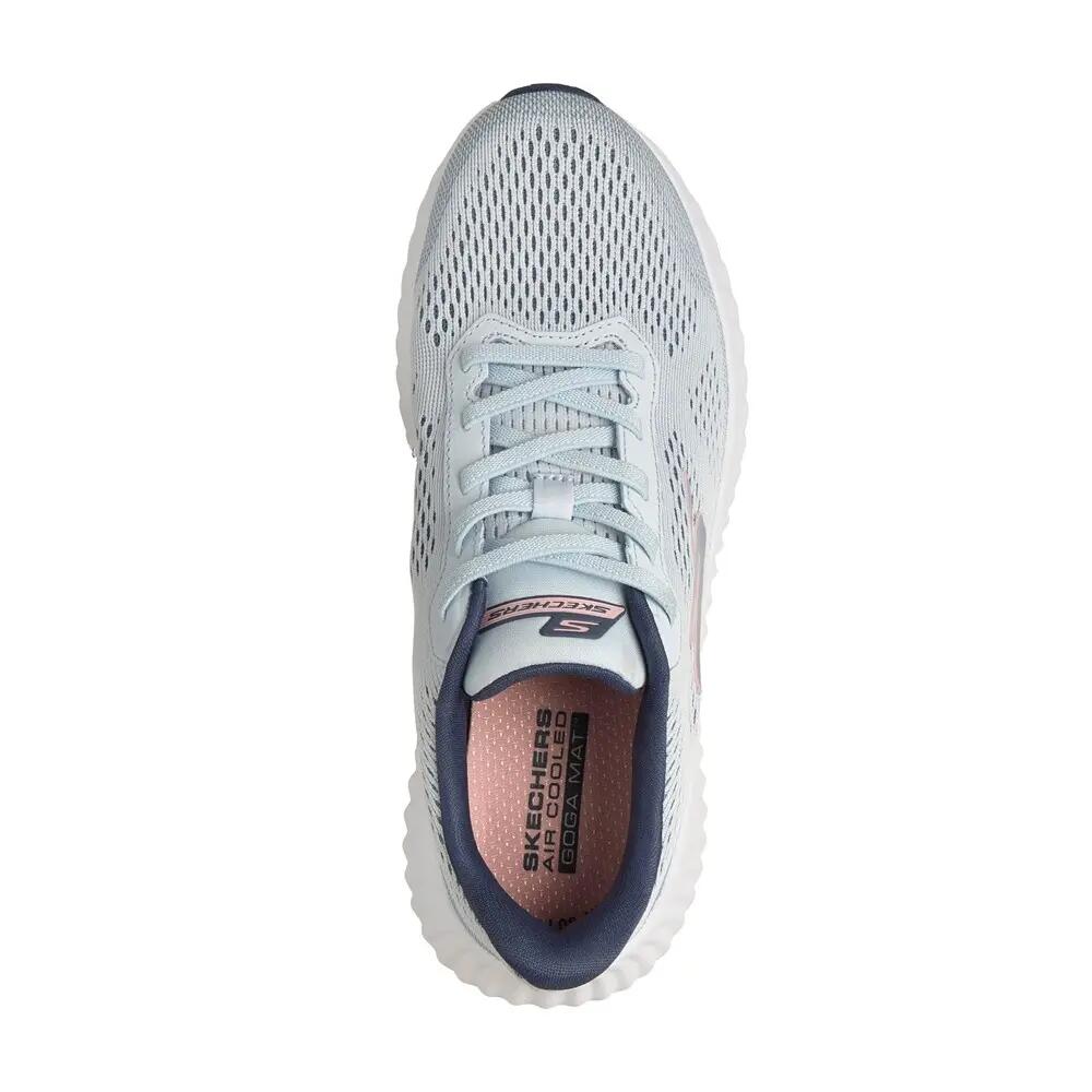 Baskets FEMME Skechers Slip-ins Go Run Now doux tissu BLEU 5/5