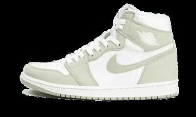 Scarpe - donna - montante pelle - Jordan 1 - Bianco/Seafoam