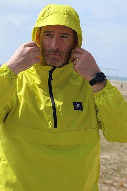 Cortavientos Unisex - Reciclado - Waterproof - Fluorine-free DWR (Amarillo) 3/6