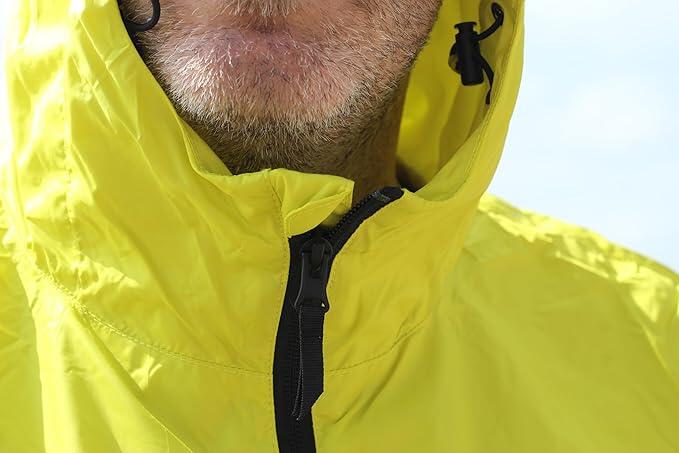 Cortavientos Unisex - Reciclado - Waterproof - Fluorine-free DWR (Amarillo) 5/6