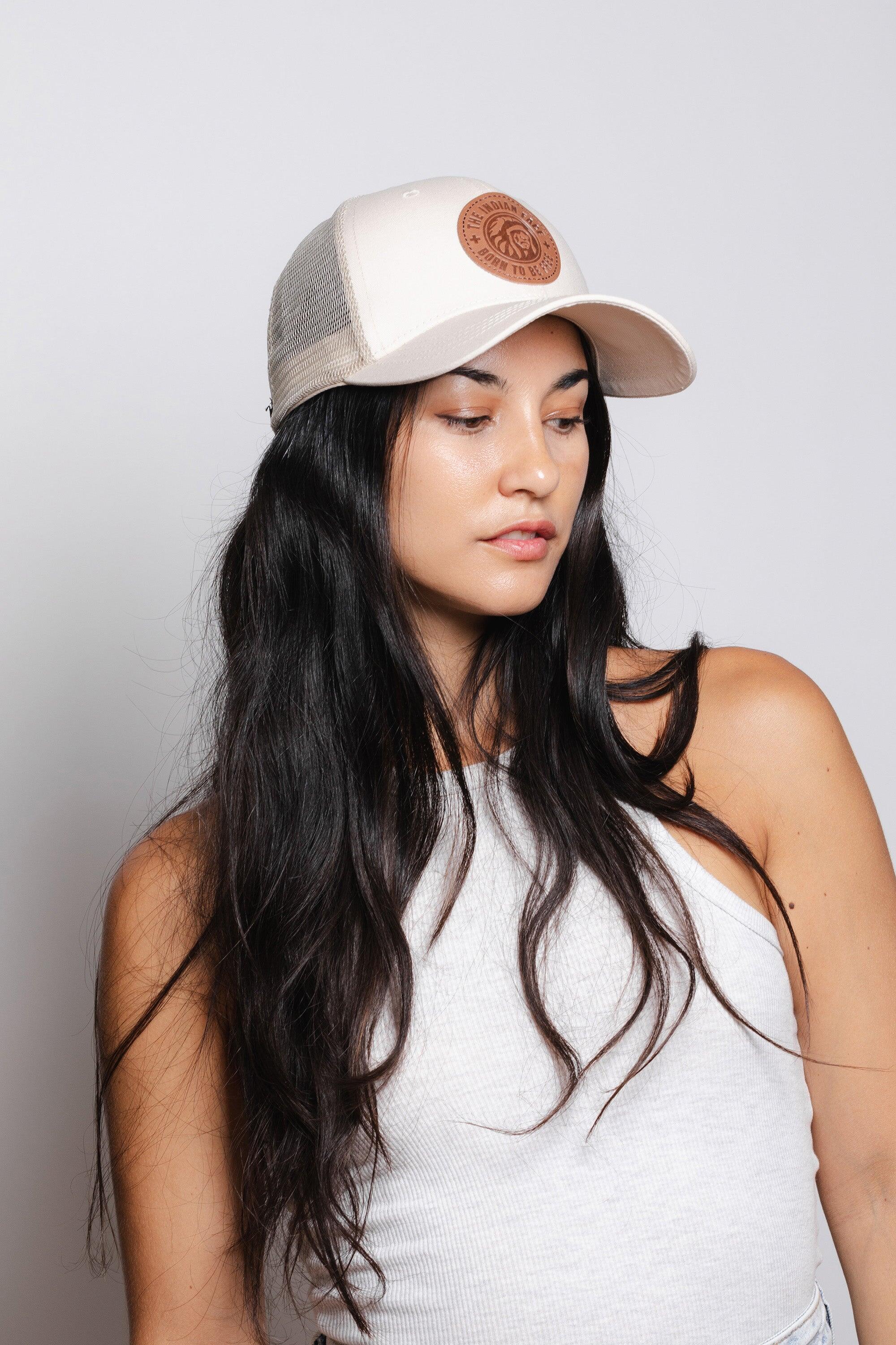Gorra Born To Be Free The Indian Face trucker ajustable beige 6/7
