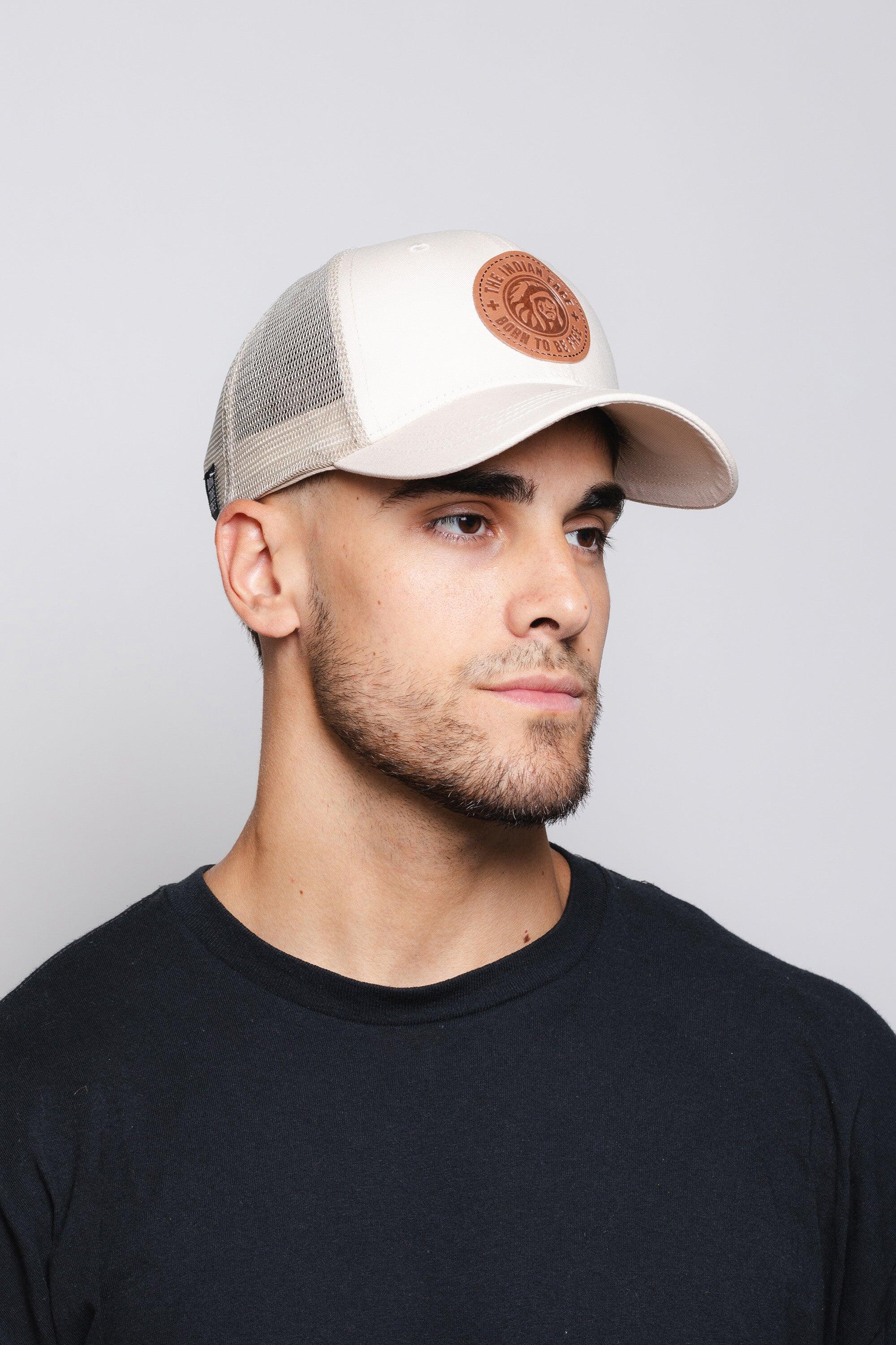 Gorra Born To Be Free The Indian Face trucker ajustable beige 7/7