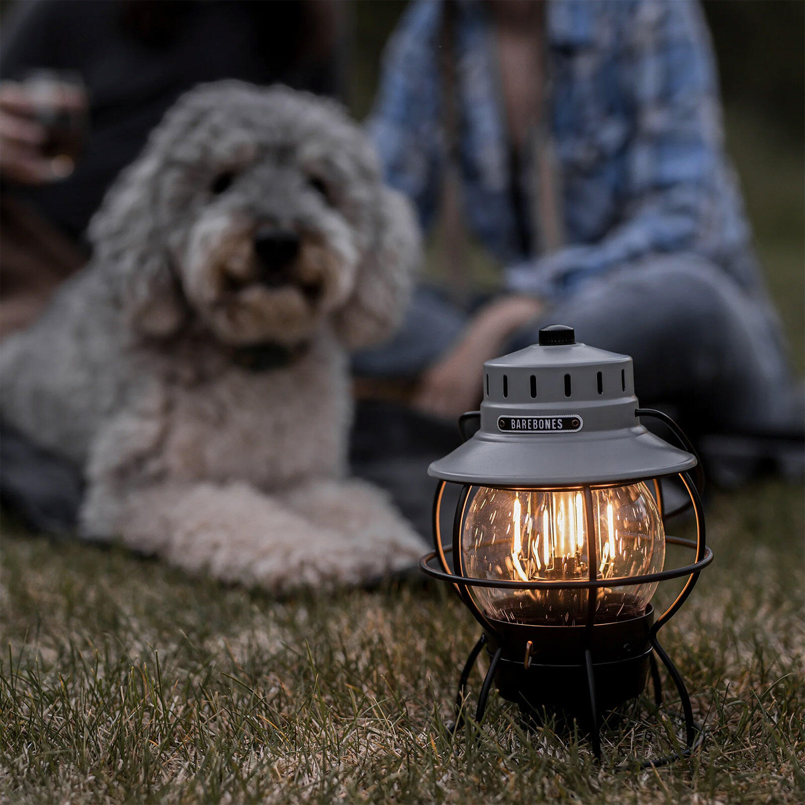 Camping Laterne Railroad Retro Lampe Dimmbar Metall Glas USB Akku LED 7/7