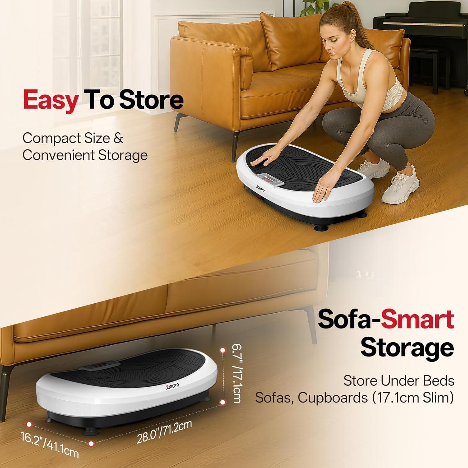 Plaque vibrante JV60, 10 modes + 120 niveaux, haut-parleur Bluetooth, 158 kg max 6/7