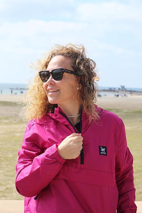 Cortavientos Unisex - Reciclado - Waterproof - Fluorine-free DWR (Rosa) 2/6