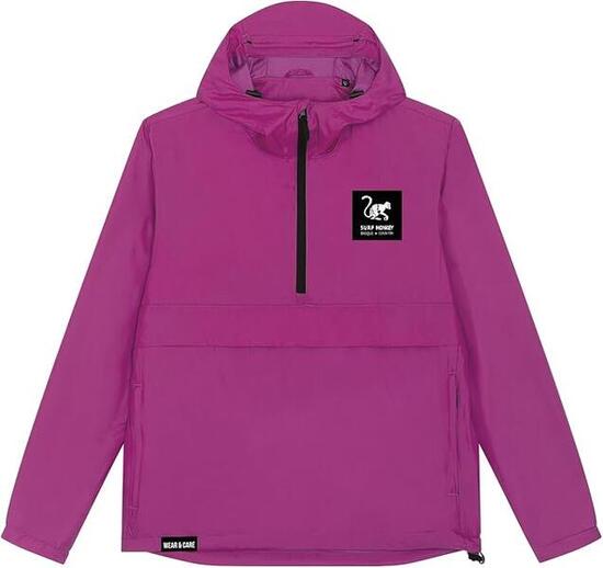 Unisex-Windbreaker - Recycelt - Wasserdicht - Fluorfreie DWR (Rosa)