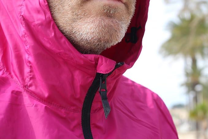 Cortavientos Unisex - Reciclado - Waterproof - Fluorine-free DWR (Rosa) 4/6