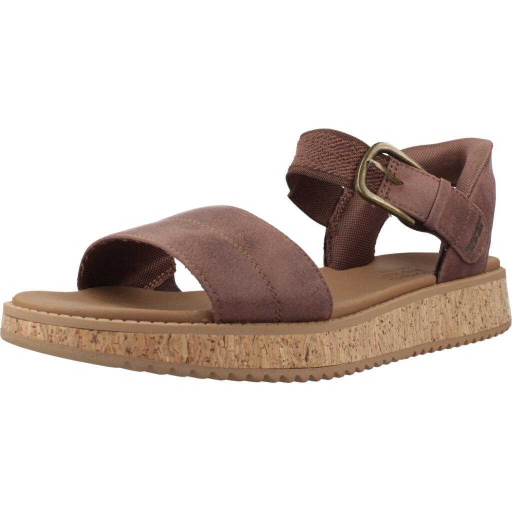 Sandały SKECHERS BOBS SUN VIBE BE CORKY Brązowy