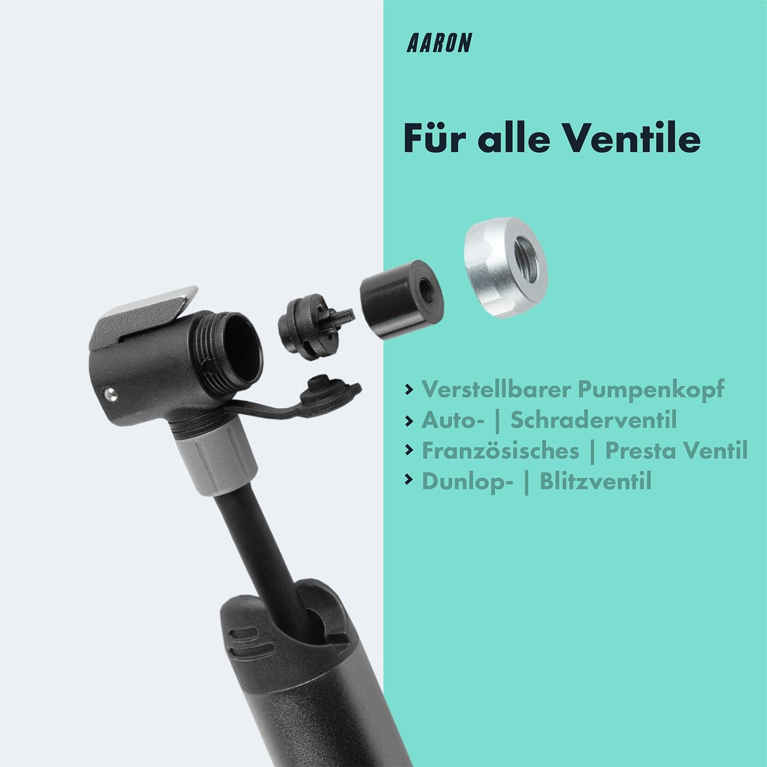 Pocket One - Mini-Fahrradpumpe, bis zu 7 Bar - Grau 3/6