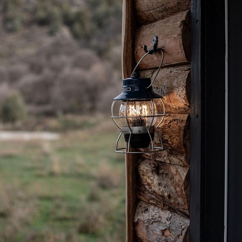 Camping Laterne Railroad Retro Lampe Dimmbar Metall Glas USB Akku LED 6/7