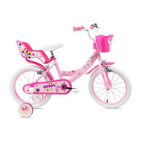 Vélo Enfant 16 Pouces 5-7 Ans Minnie Mouse