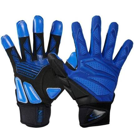 Gants de Football américain Cutters Force 6.0 Lineman Bleu -Cutters