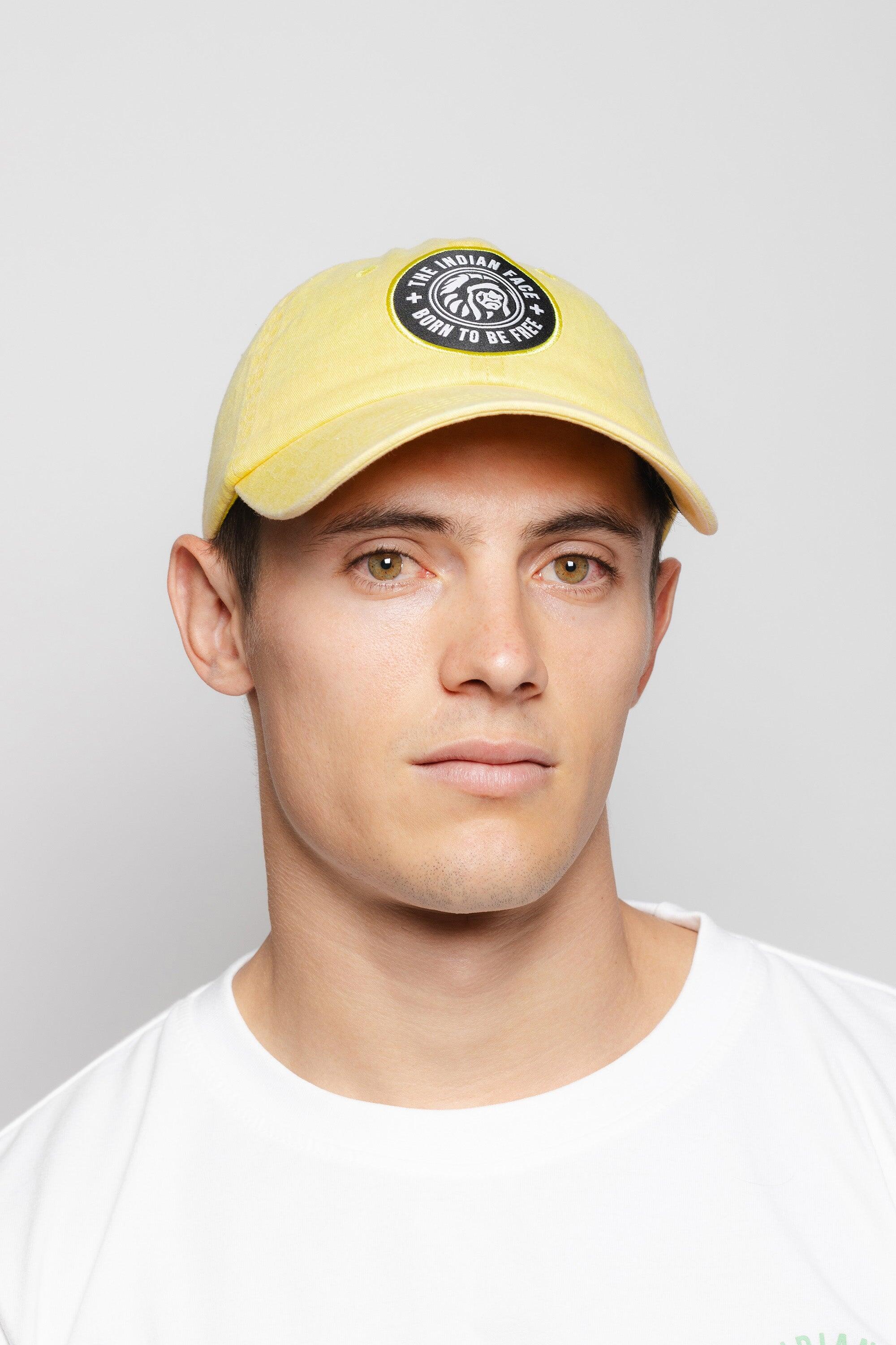 Gorra Nature The Indian Face algodón ajustable visera curva amarilla 7/7