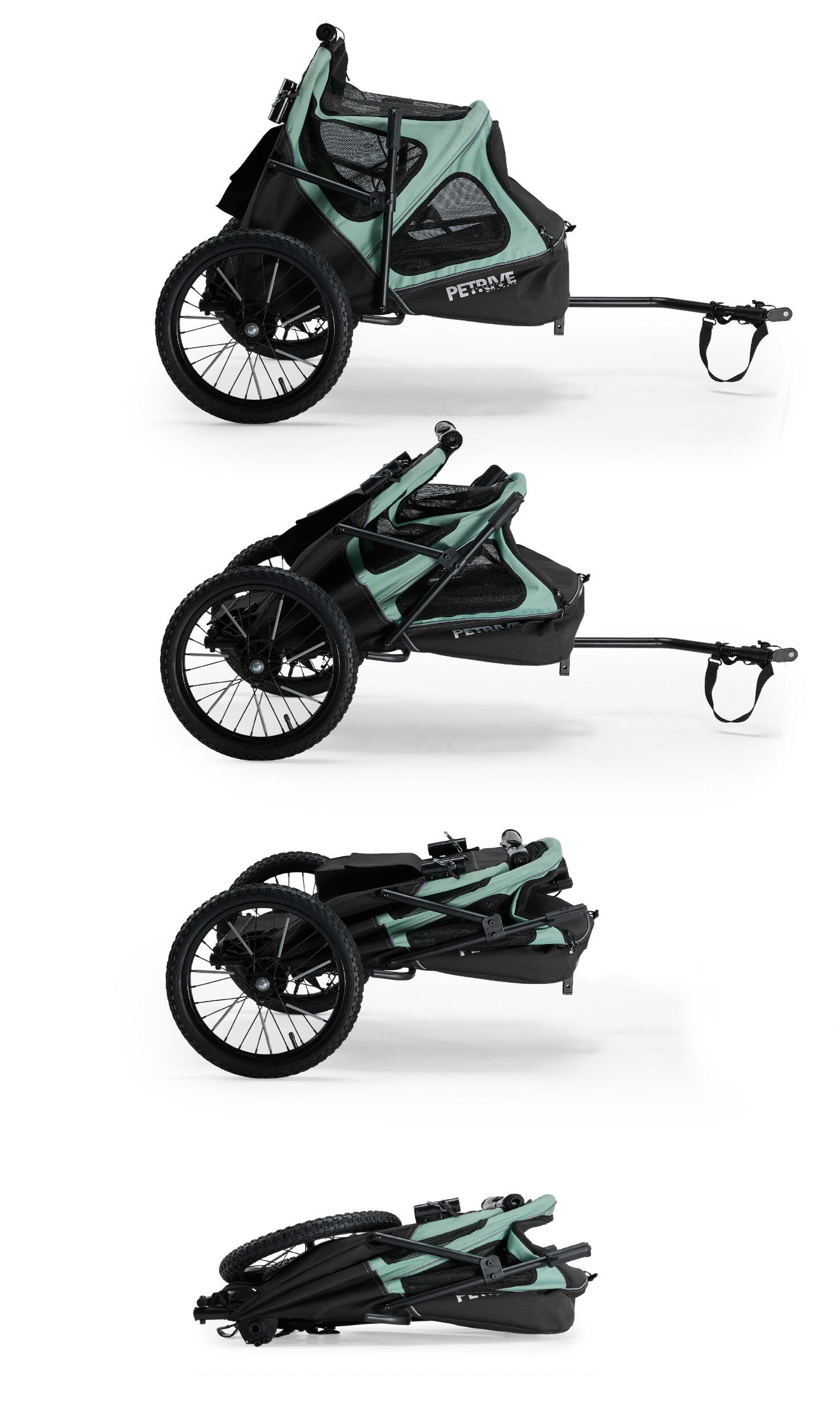 2in1 Przyczepka rowerowa składana dla psa  PETRIVE do 30 kg 7/7