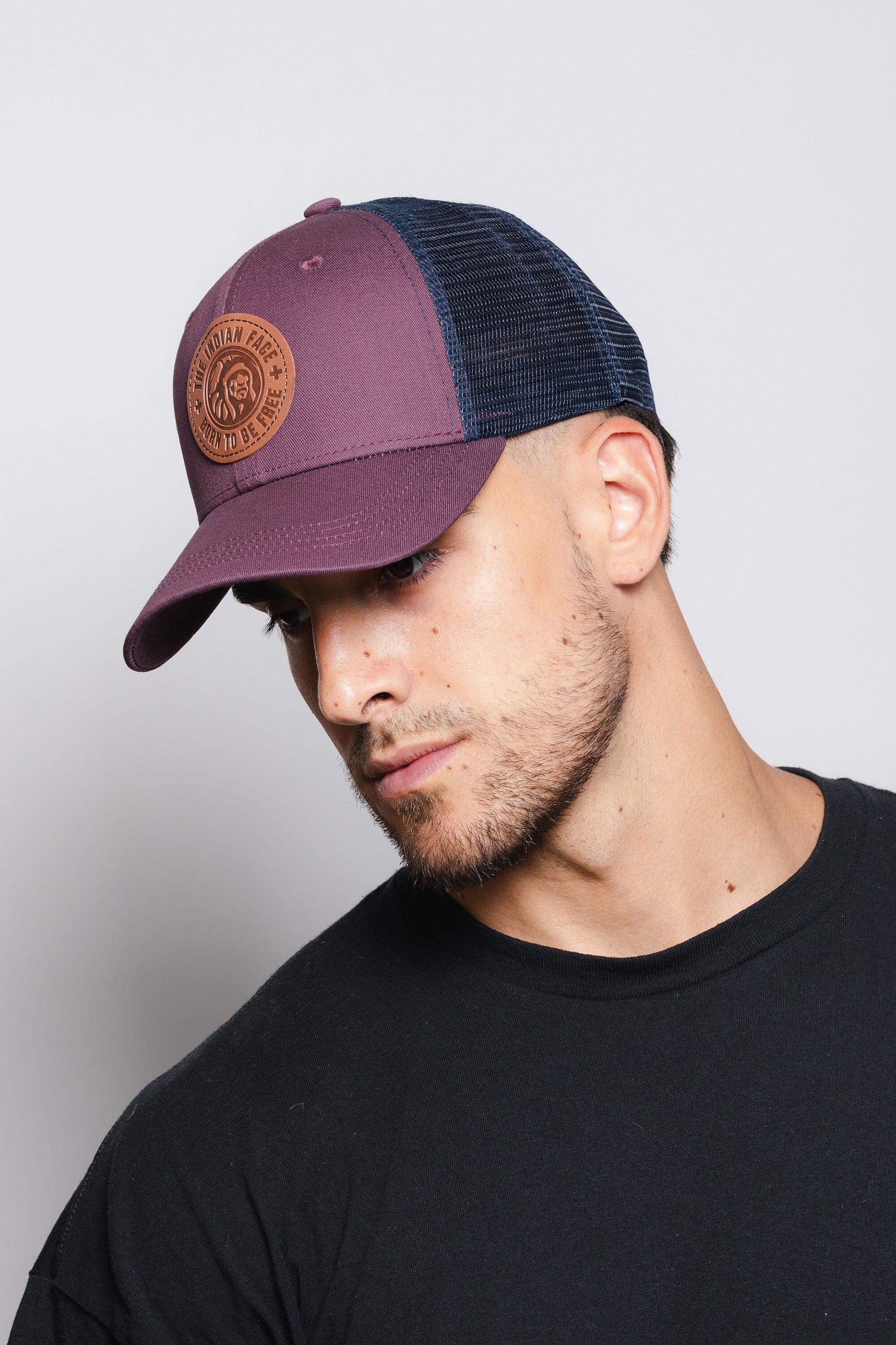 Gorra Born To Be Free The Indian Face trucker ajustable marrón azul 7/7