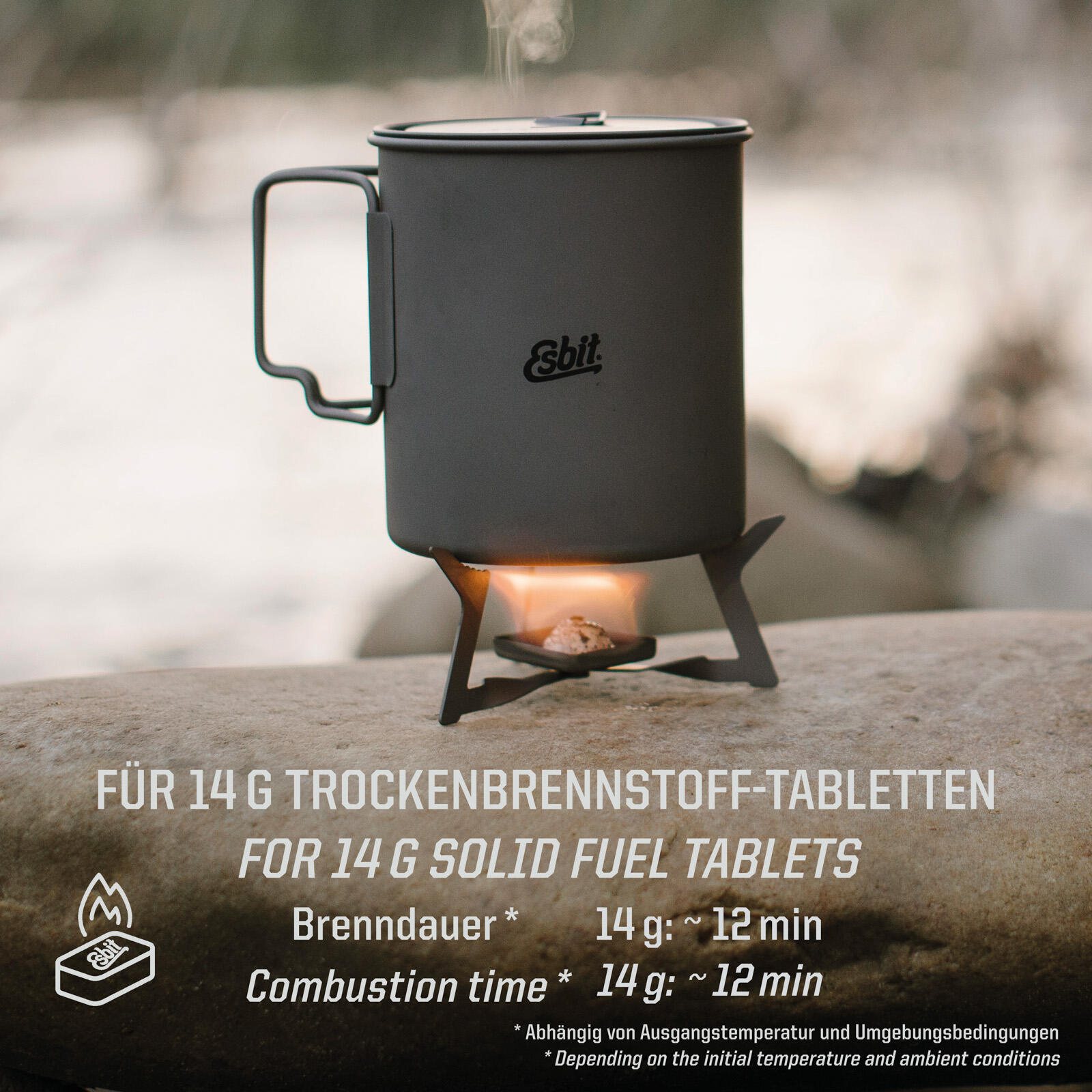 Esbit Stove Pliable Léger - Titane 6/7