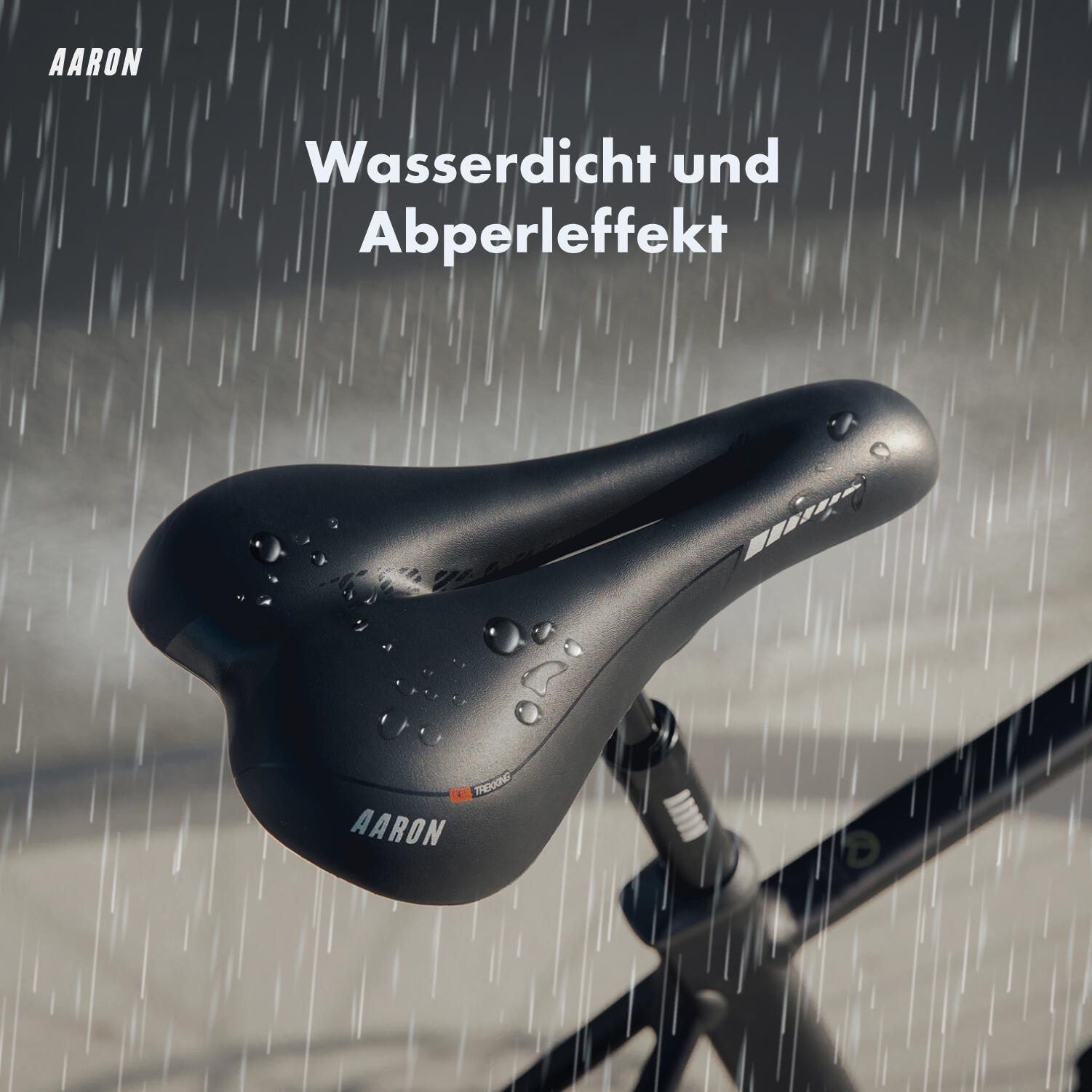 Trekking Fahrradsattel Gel, wasserdicht, belüftet, Unisex 4/5
