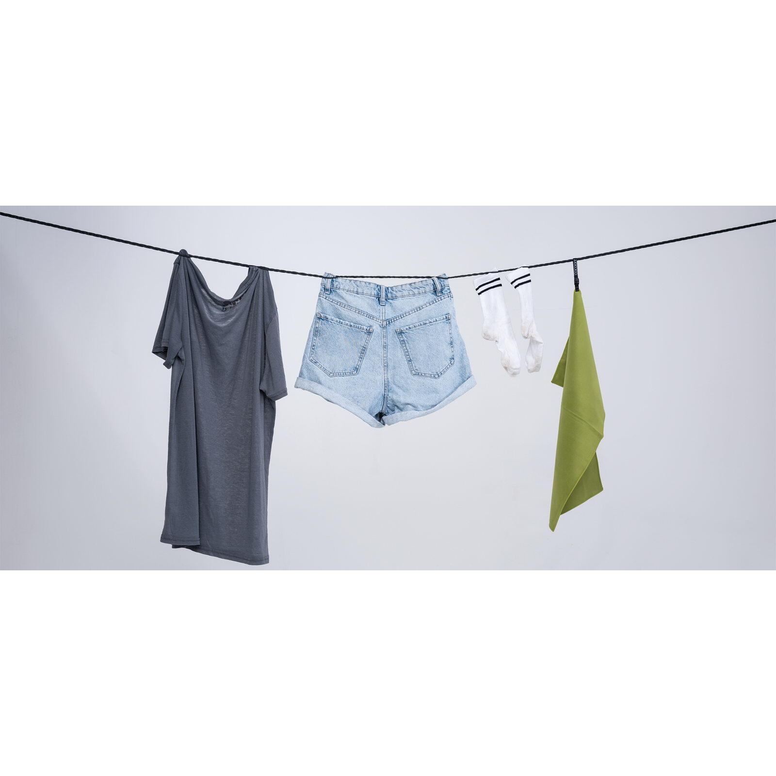 Linka Cocoon Travel Clothesline - charocoal/pine tree 6/6