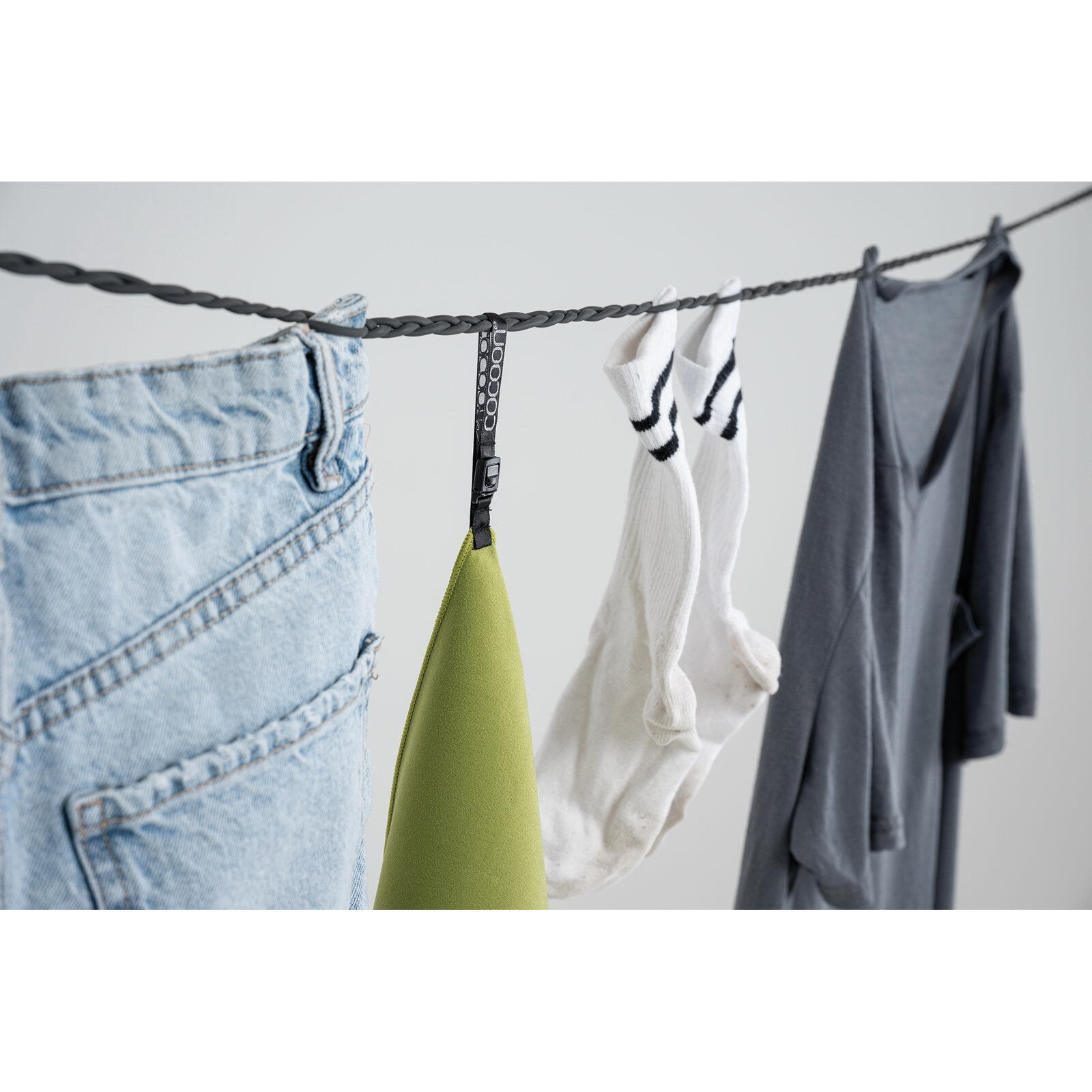 Linka Cocoon Travel Clothesline - charocoal/pine tree 5/6