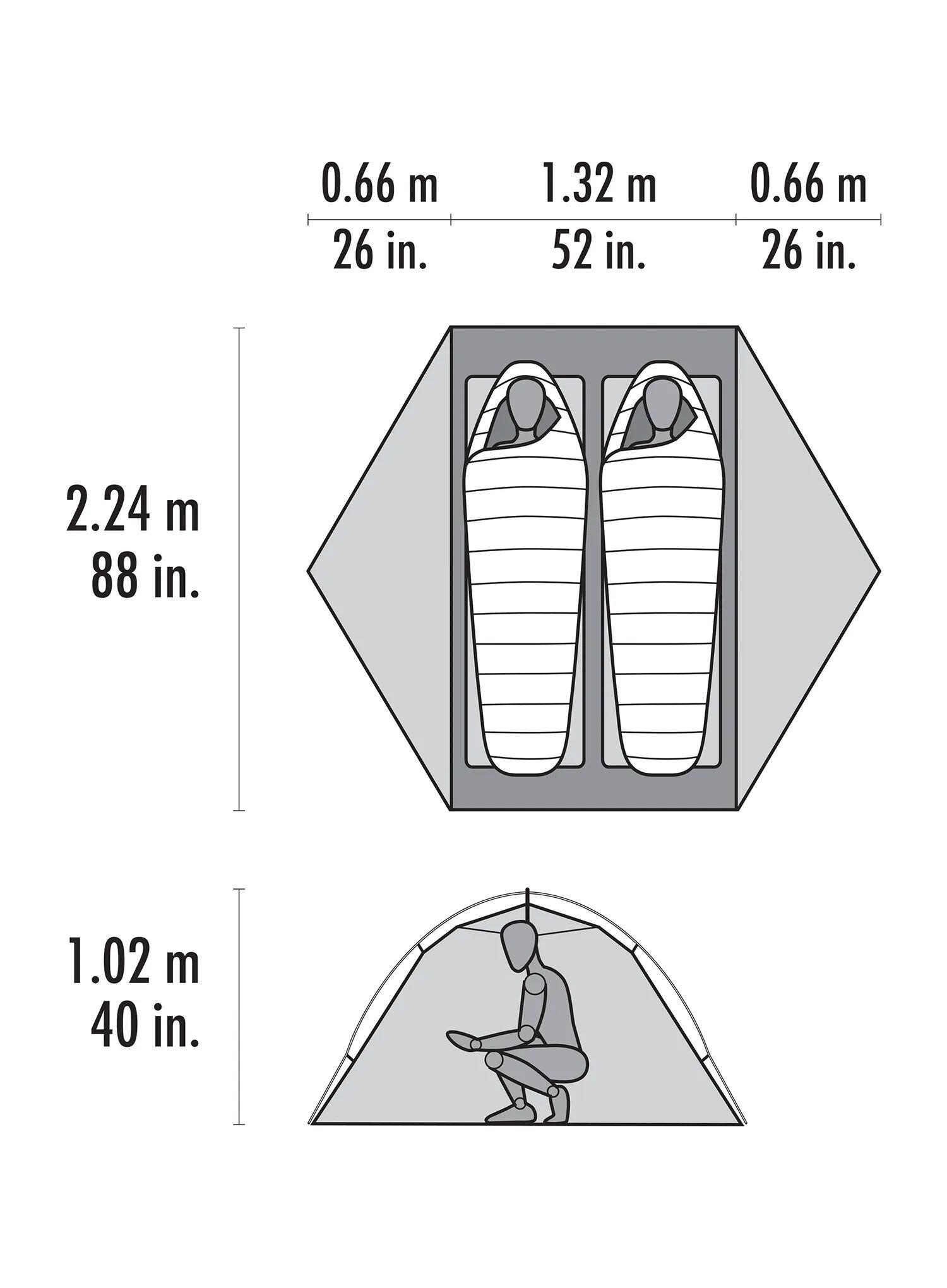 Namiot 2-osobowy MSR Hubba Hubba LT 2P Tent - green 2/7