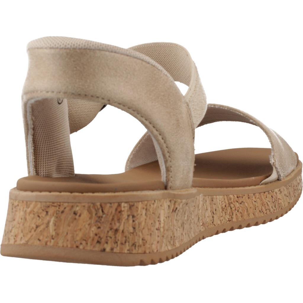 Sandales Skechers Bobs Sun Vibe - Be Corky, Beige, Femmes 3/5