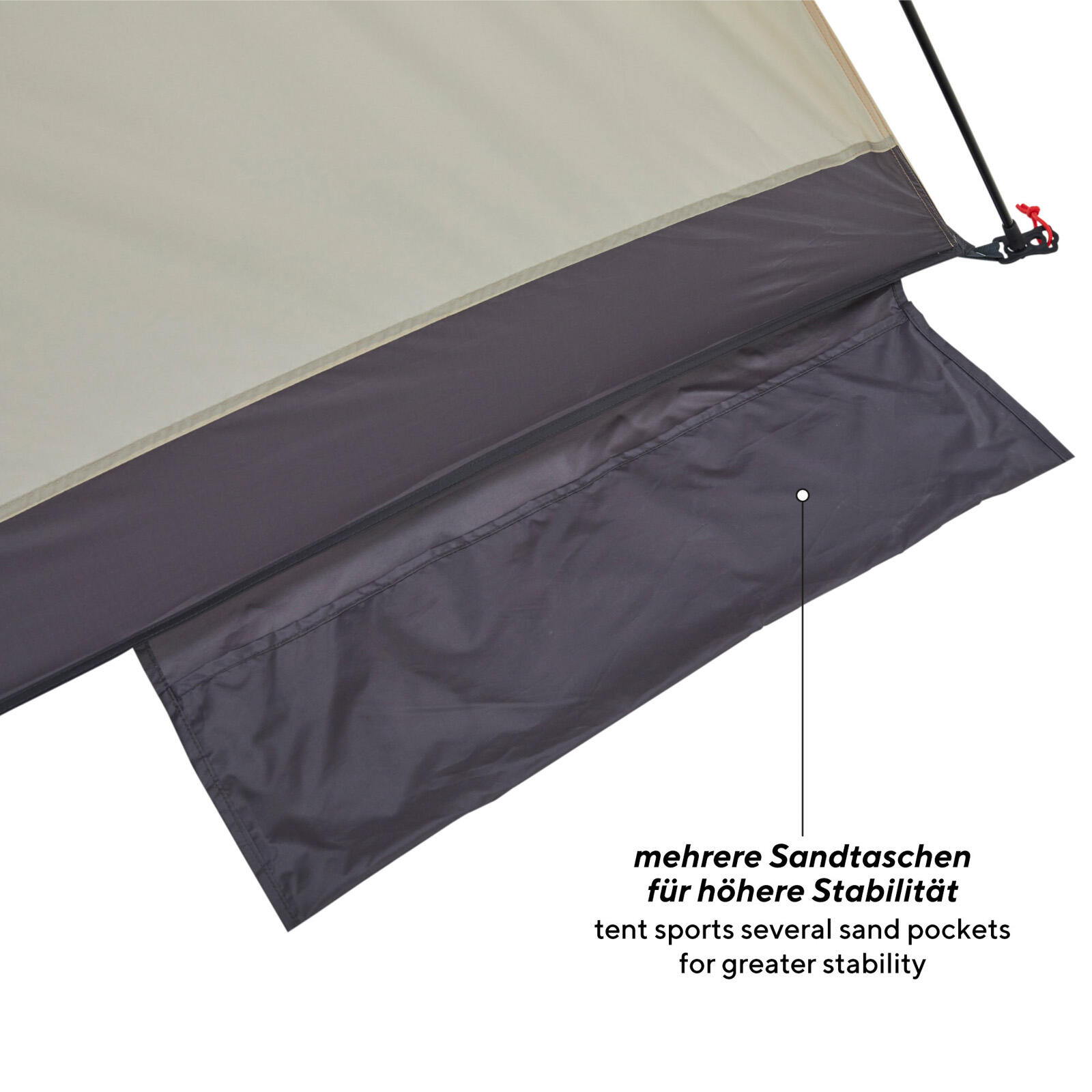 Tente de plage automatique Buzzy Voyage XL Vent Soleil Protection UV50 7/7