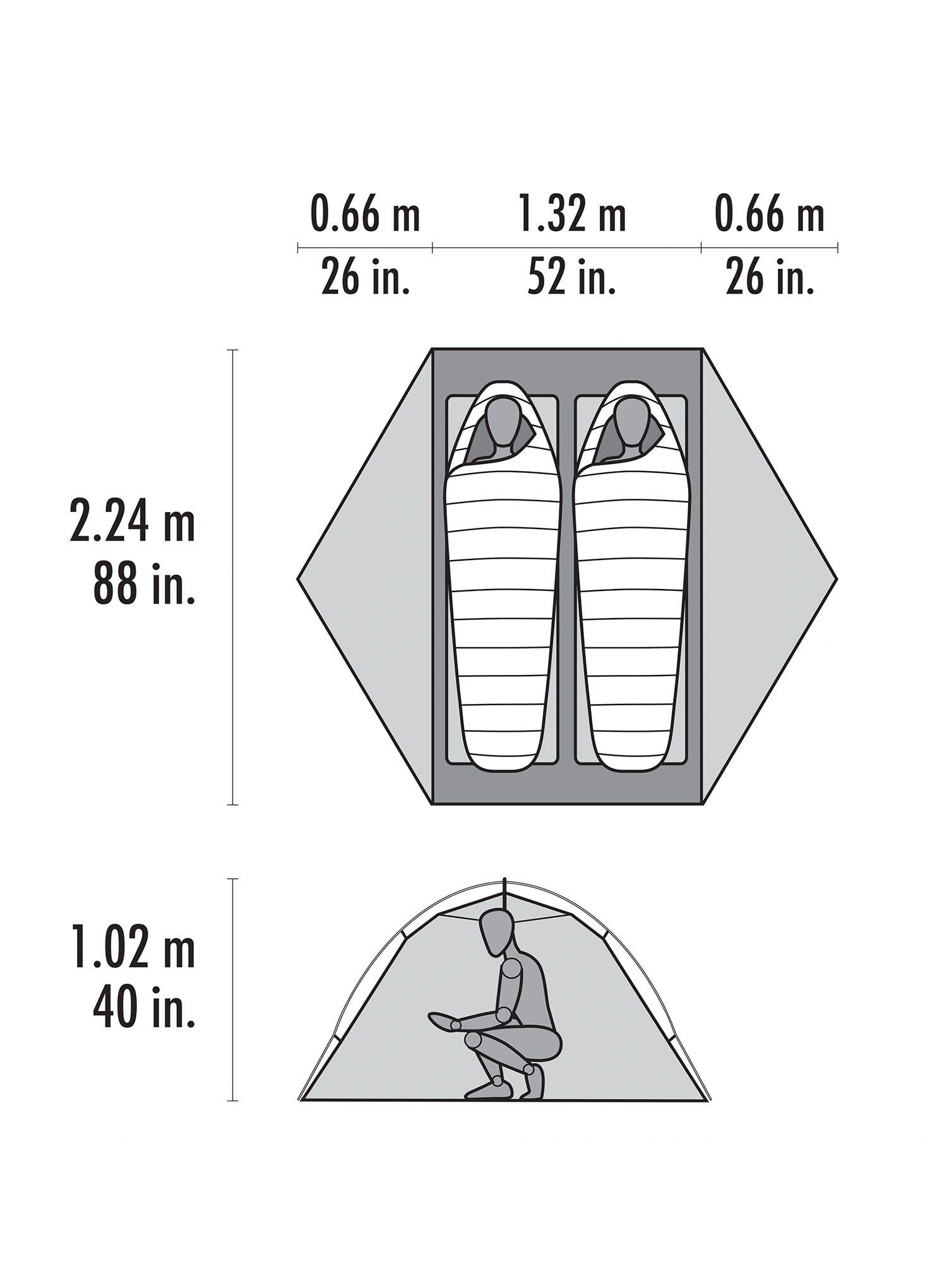 Namiot 2-osobowy MSR Hubba Hubba HD 2P Tent - green 2/7