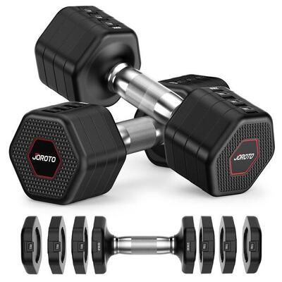 Kit di manubri 8-in-1: 2 manubri da 5 kg regolabili su almeno 4 livelli