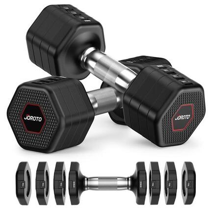 8-in-1 Hantel-Set, 5kg x 2 verstellbares Hantelset (4-fach) Kurzhantel-Paar