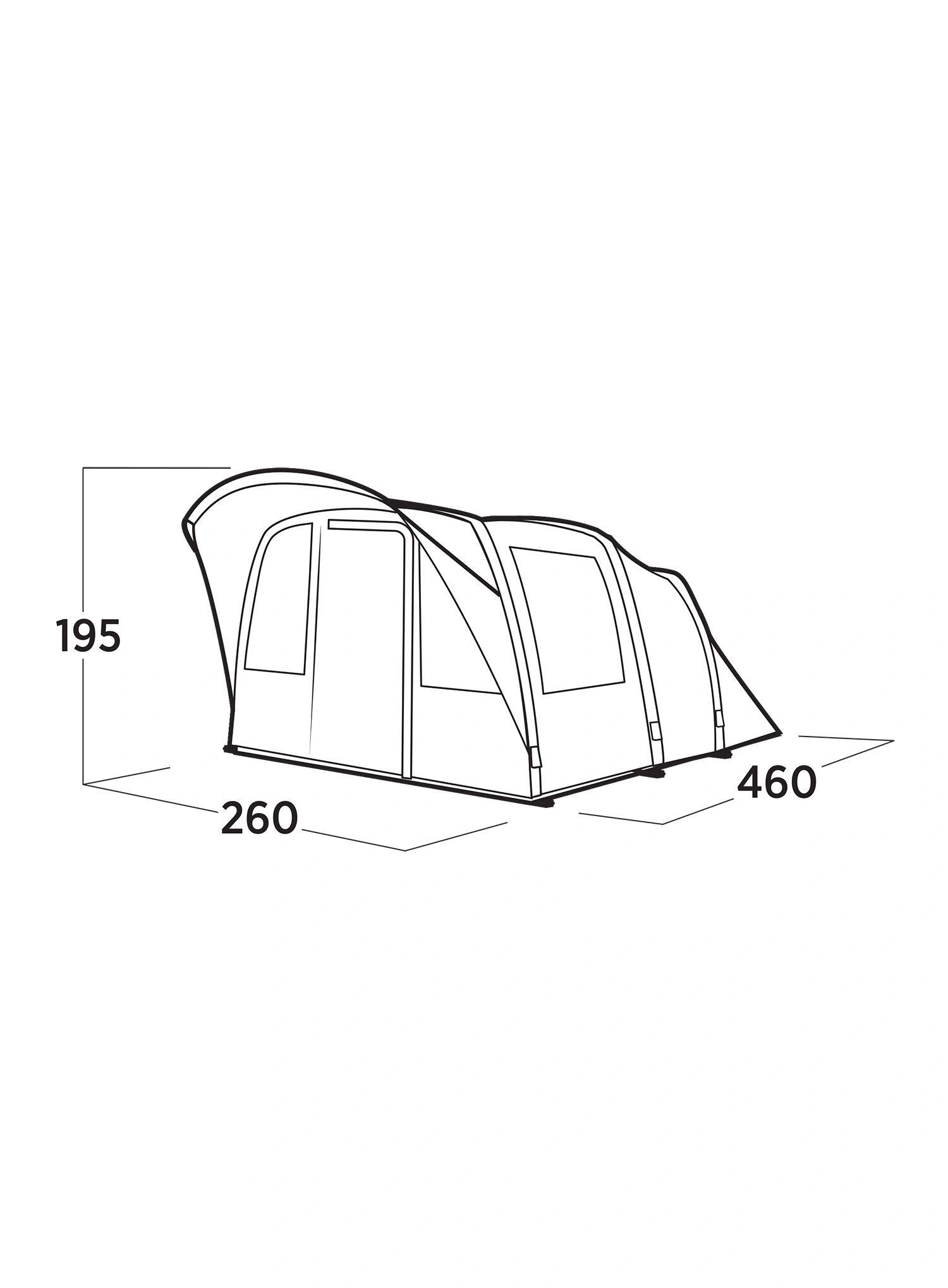 Namiot 4-osobowy Easy Camp Senja 4 Air 2/7