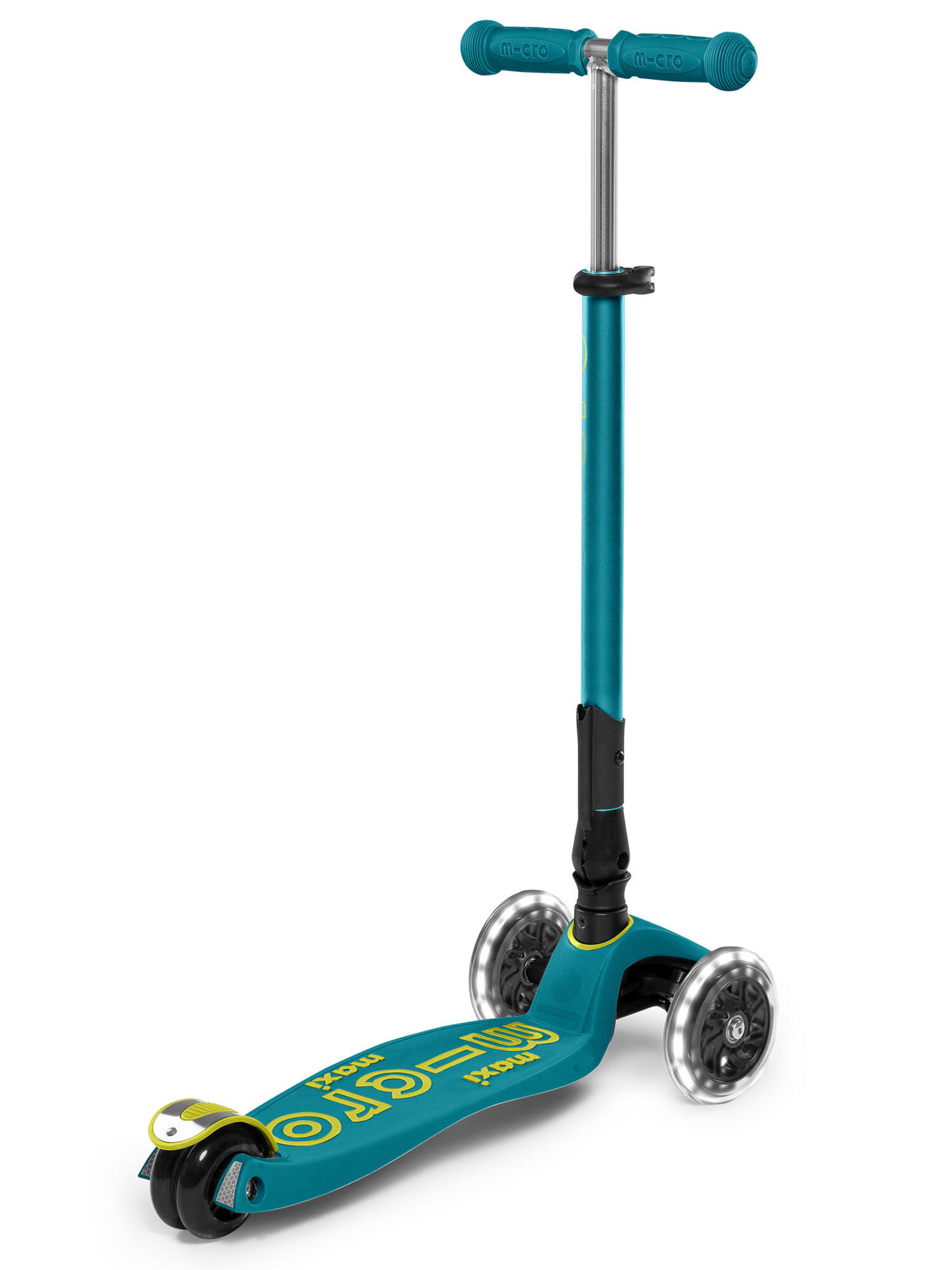 Trottinette enfant Maxi  Deluxe pliable  Pétrole LED 3/6