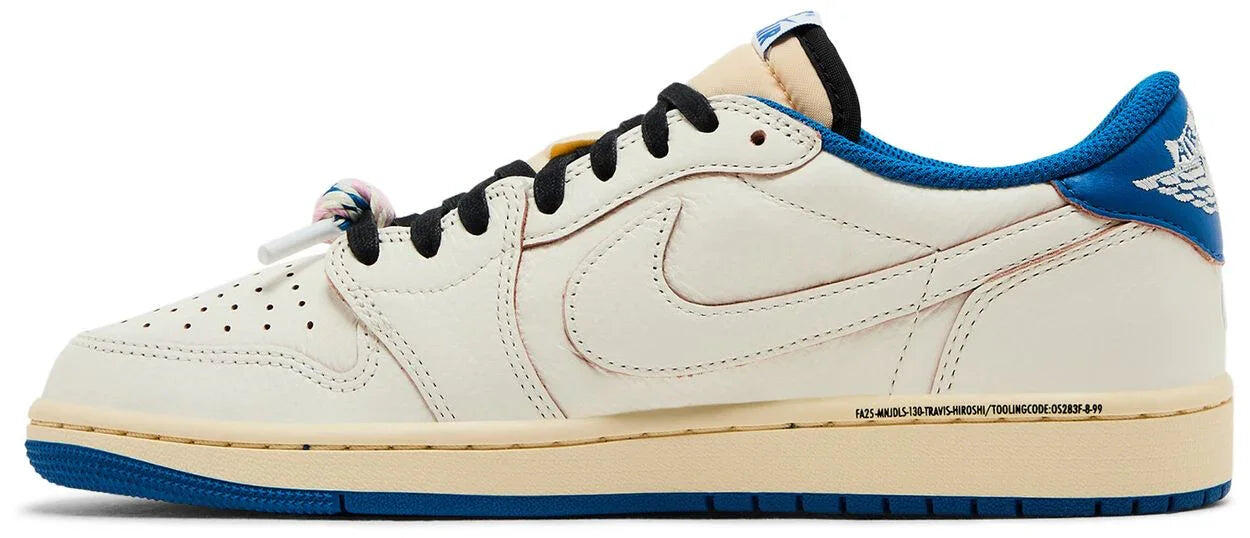 Jordan 1 Retro Low OG SP Fragment x Travis Scott Sail Military Blue 2/5