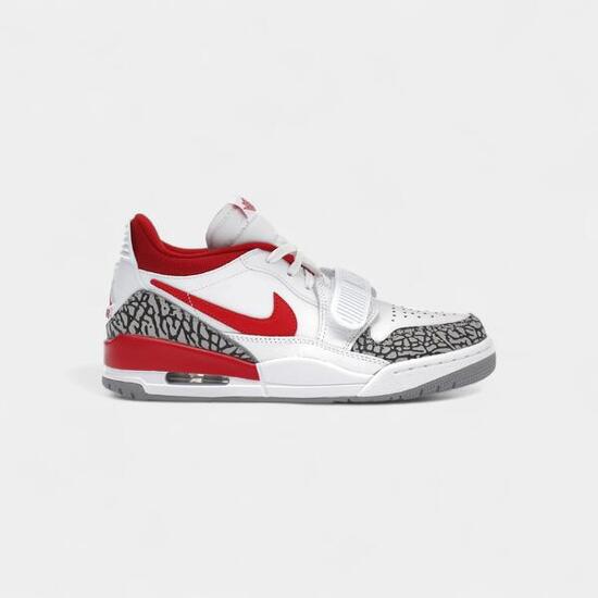 Jordan Legacy 312 Low White Cement Gym Red (Women's)